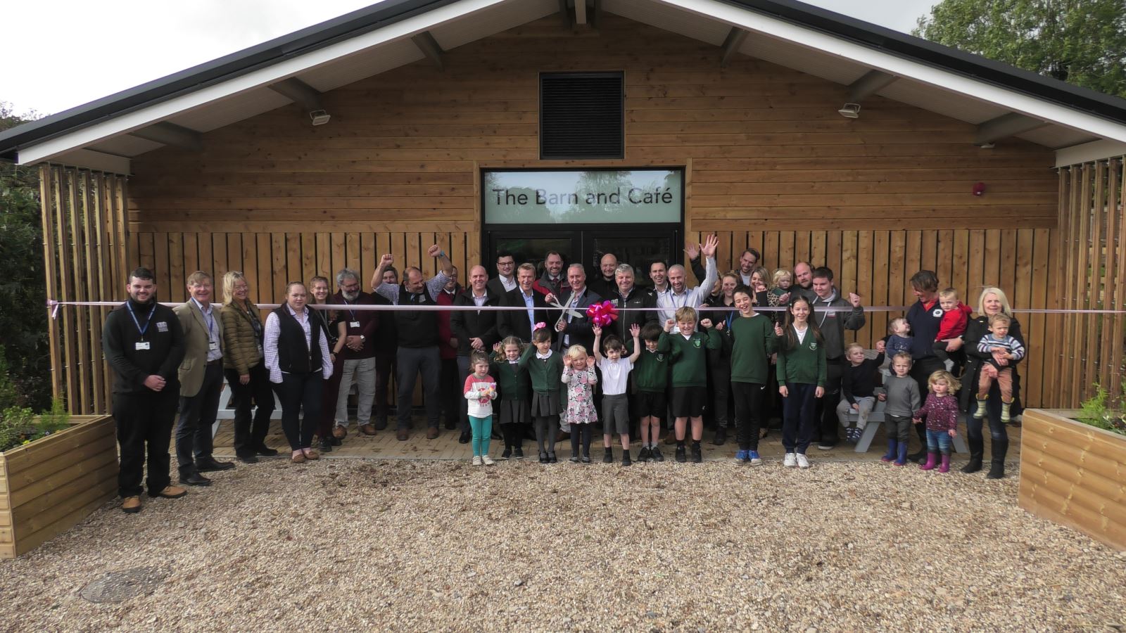 The Barn doors open at Kingston Maurward Animal Park & Gardens Dorset LEP